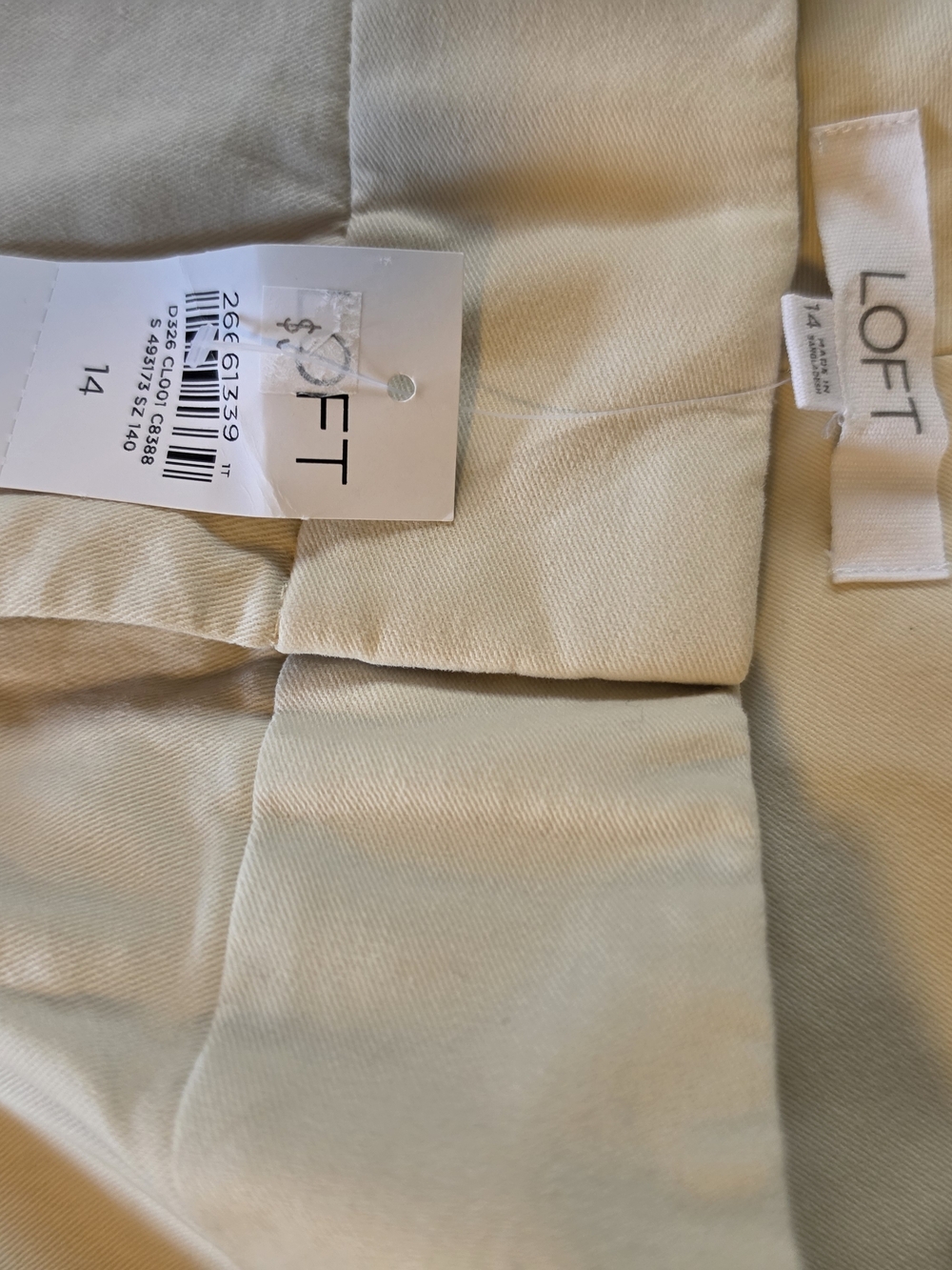 J. Crew Women’s Chino Shorts - Pink, Cream, Light Gray - Size 14 - Picture 8 of 9